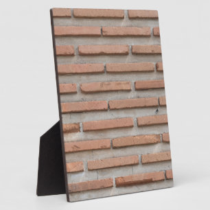 Brick wall plaque