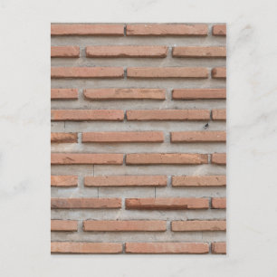 Brick wall postcard