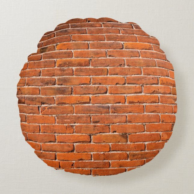 Brick wall red brick wall wall round pillow (Front)