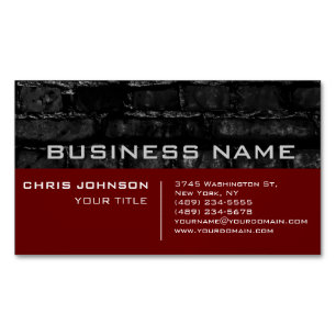 Brick Wall Red Contemporary Business Card