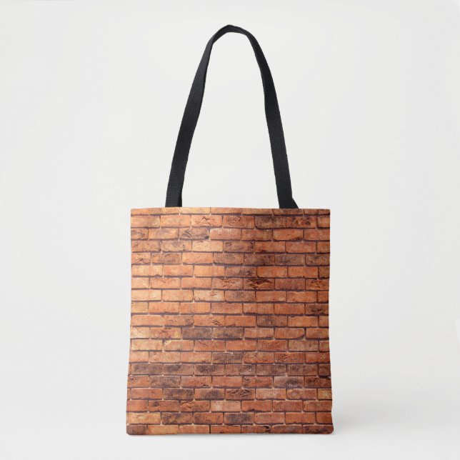 Brick wall red structure masonry tote bag (Front)