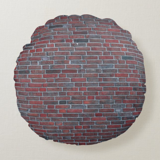 Brick wall round pillow (Front)