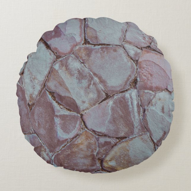 Brick wall round pillow (Front)