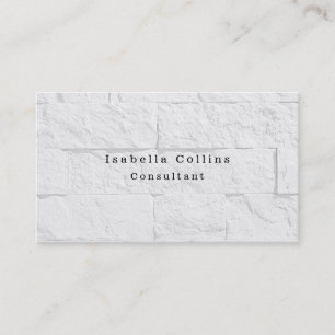 Brick Wall Simple Plain Minimalist Creative Modern Business Card