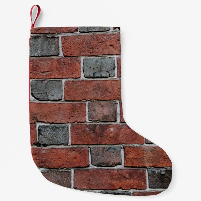 Brick wall small christmas stocking (Front)