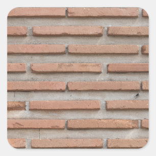 Brick wall square sticker