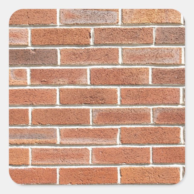 Brick Wall Square Sticker (Front)