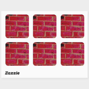 Brick Wall Square Sticker