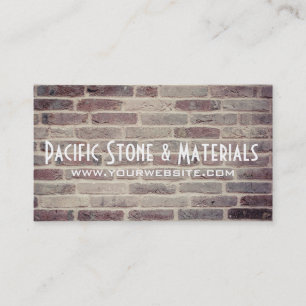 Brick Wall , Stone Company Business Card