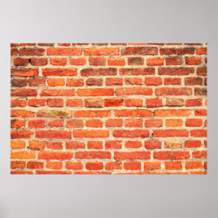 Brick wall texture brick wall poster