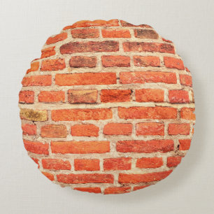 Brick wall texture brick wall round pillow