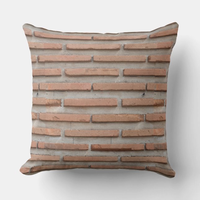 Brick wall throw pillow (Front)