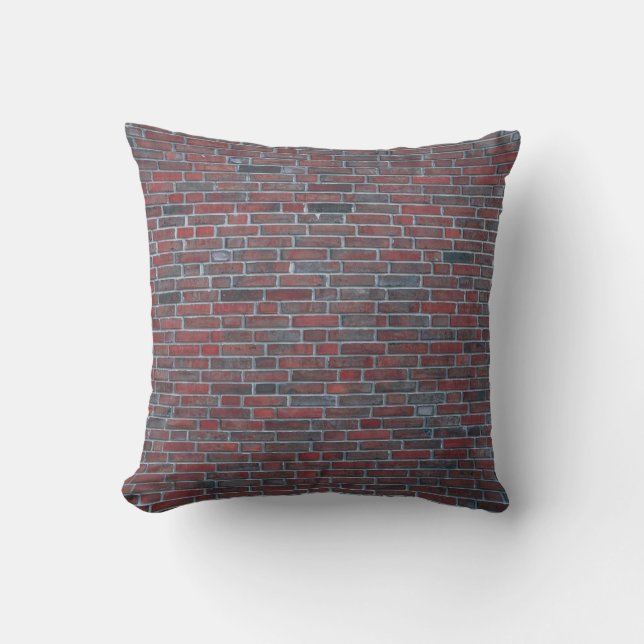 Brick wall throw pillow (Front)