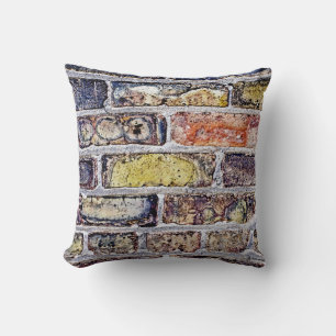 Brick Wall Throw Pillow