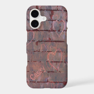 Brick Wall Valentine Graffiti Personalized