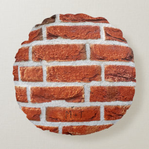 Brick wall wall background building round pillow