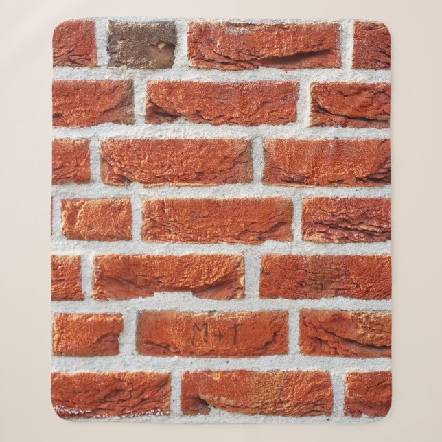 Brick wall wall background building sherpa blanket (Front)