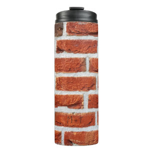 Brick wall wall background building thermal tumbler