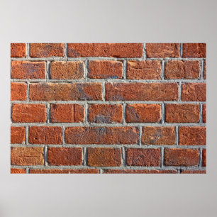 Brick wall wall brickwork masonry poster