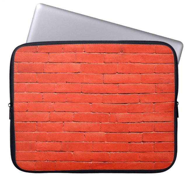 Brick wall wall red bricks laptop sleeve (Front)