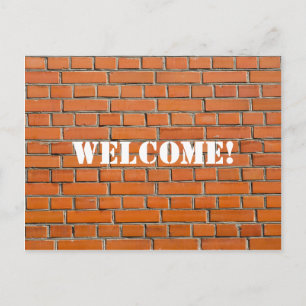 Brick Wall - Welcome Postcard