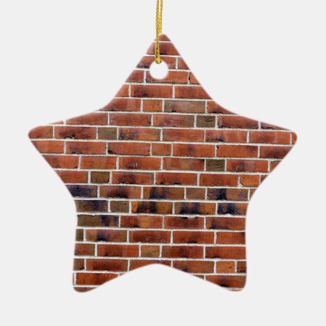 Brick wall with joints ceramic ornament (Front)