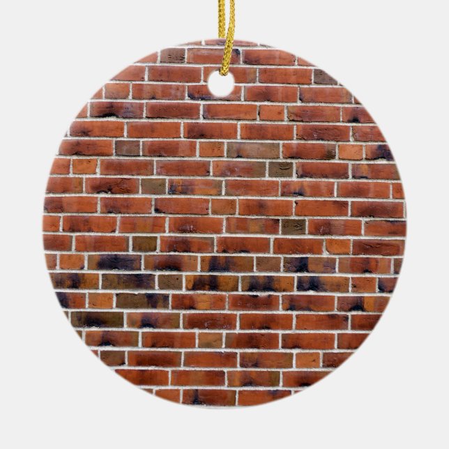Brick wall with joints ceramic ornament (Front)