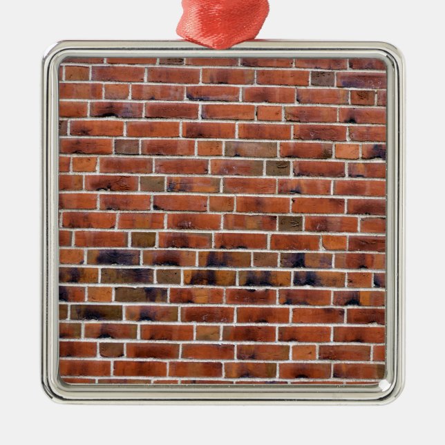 Brick wall with joints metal ornament (Front)