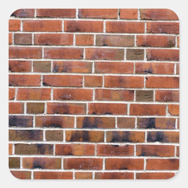 Brick wall with joints square sticker (Front)