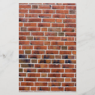 Brick wall with joints stationery