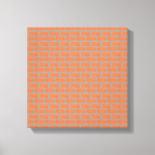Brick Wall Wrapped Canvas 12" x 12", 1.5", Single