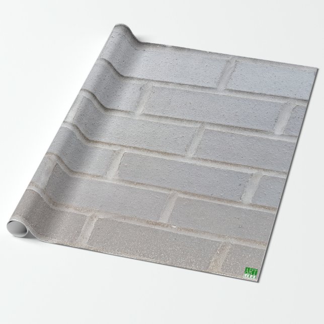 Brick Wall Wrapping Paper (Unrolled)