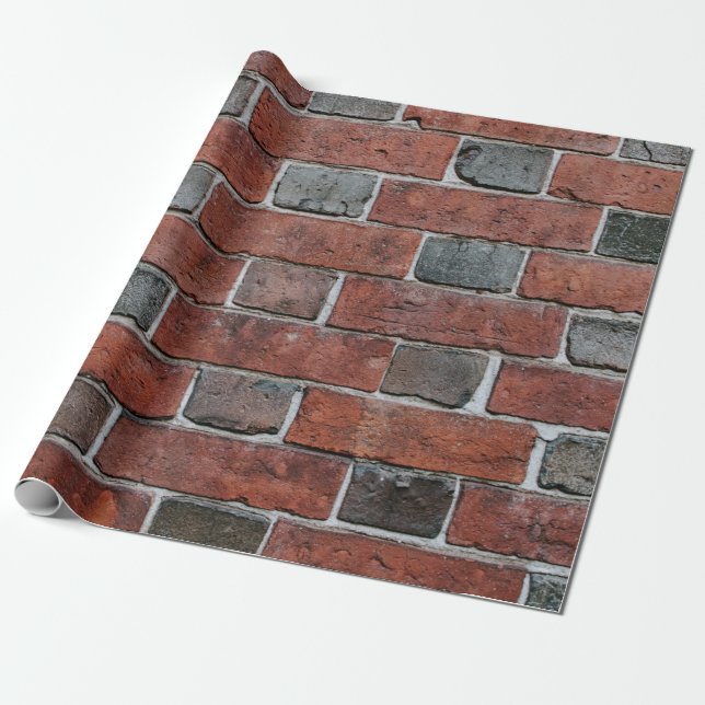 Brick wall wrapping paper (Unrolled)