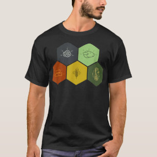 Brick, Wood, Rock, Wheat, & Sheep Board Game Gee T-Shirt
