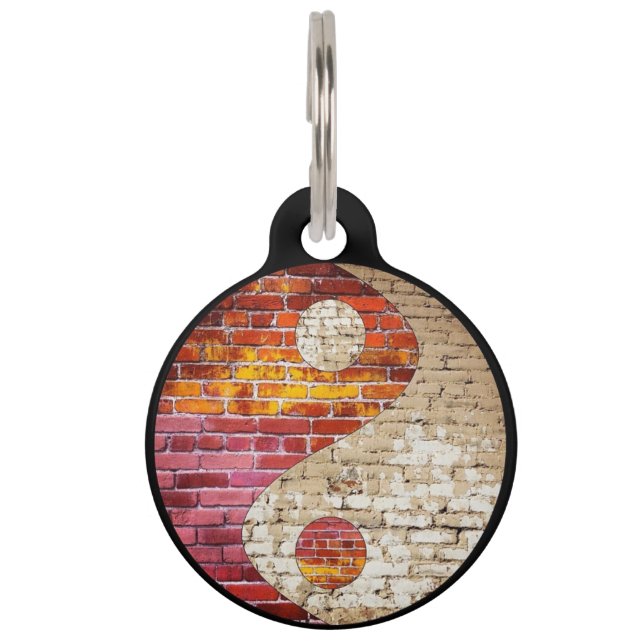 Brick Yin Yang Pet Tag (Front)