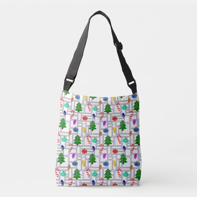 Bricked Christmas  Crossbody Bag (Front)