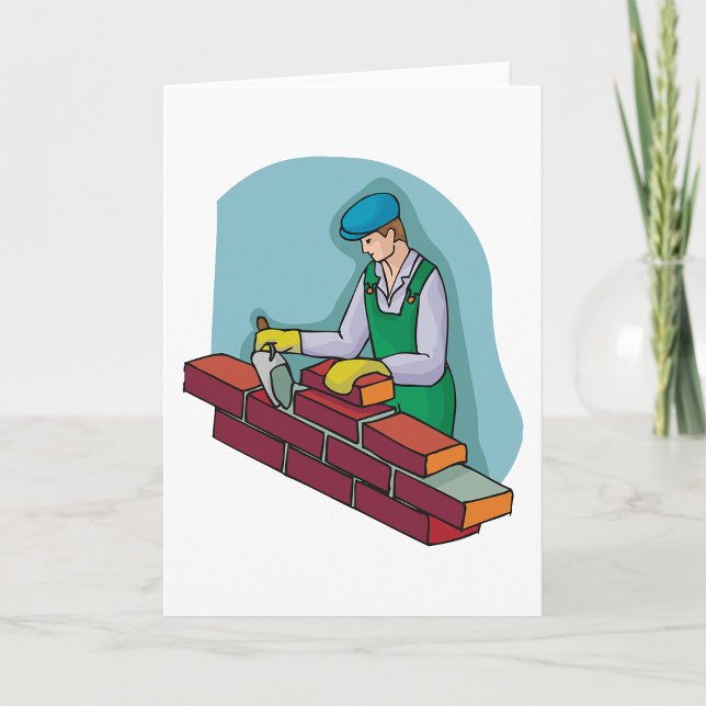 Bricklayer At Work Card (Creator Uploaded)