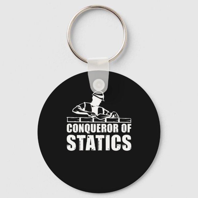 Bricklayer Construction Masonry Keychain (Front)