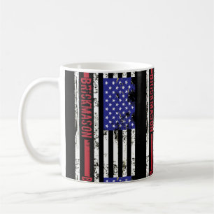 Brickmason US Flag v2 Coffee Mug