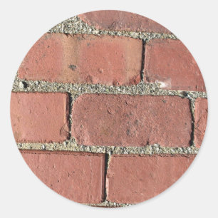 Bricks - Antique Street Pavers Classic Round Sticker