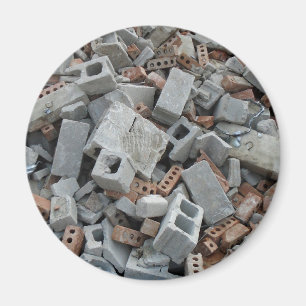 Bricks & Blocks Demolition Rubble Debris Magnet