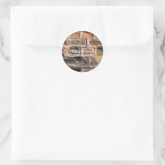 BRICKS CLASSIC ROUND STICKER (Bag)