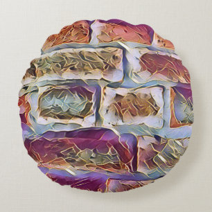 BRICKS   ROUND PILLOW