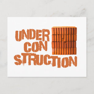 Bricks - Under Construction Postcard