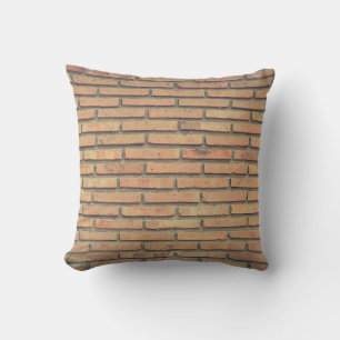 Bricks wall red bricks brick wall throw pillow