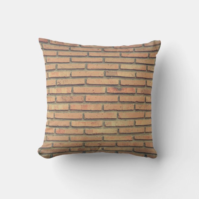 Bricks wall red bricks brick wall throw pillow (Front)