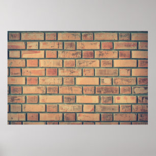 Bricks wall stone wall brick wall poster