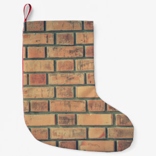 Bricks wall stone wall brick wall small christmas stocking