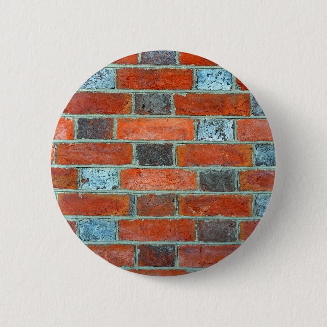 Brickwork 2 Inch Round Button (Front)