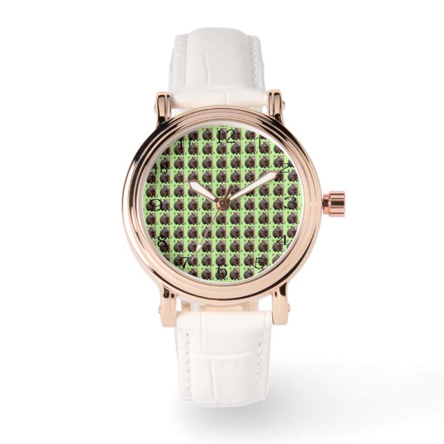 Brickwork Burrow: A Wombat's Green Canvas, Watch (Front)
